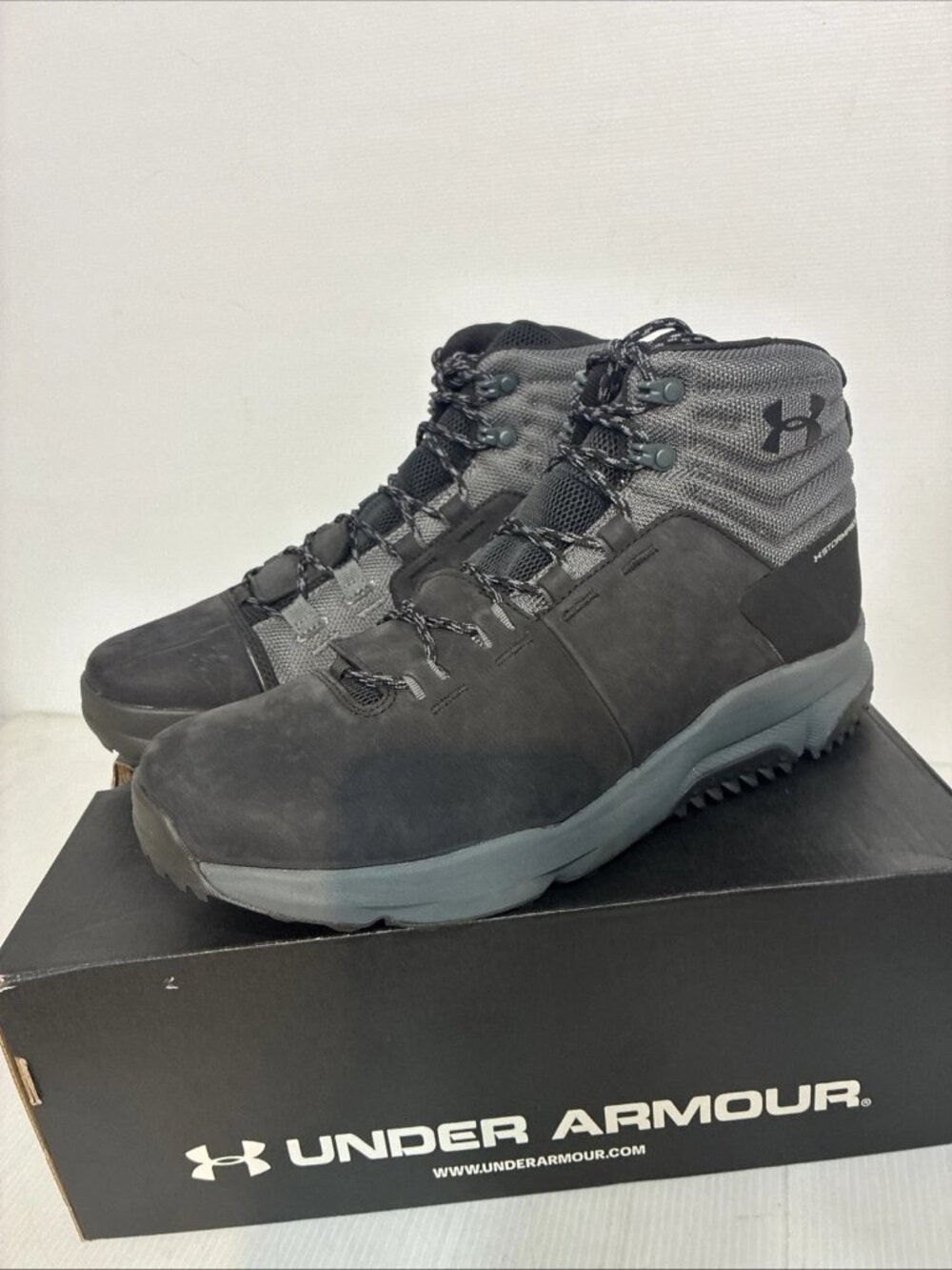 Under Armour Mens Culver Mid WP Waterproof Hiking Shoes Black Size 12